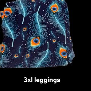 3xl peacock leggings